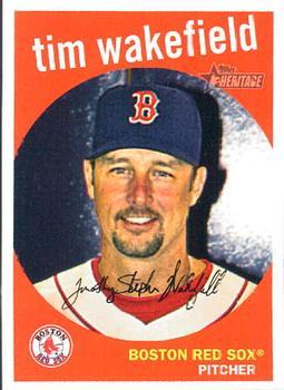 #343 Tim Wakefield - Boston Red Sox - 2008 Topps Heritage Baseball