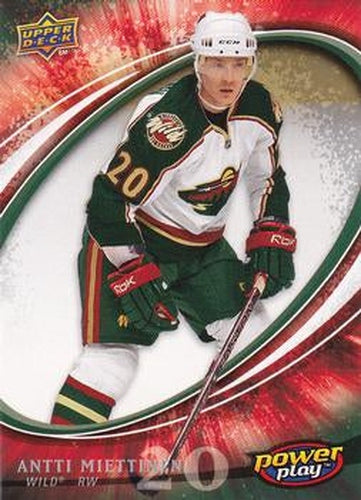 #343 Antti Miettinen - Minnesota Wild - 2008-09 Upper Deck Power Play Box Set Hockey