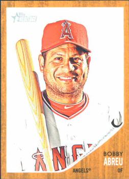 #343 Bobby Abreu - Los Angeles Angels - 2011 Topps Heritage Baseball