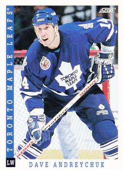 #343 Dave Andreychuk - Toronto Maple Leafs - 1993-94 Score Canadian Hockey