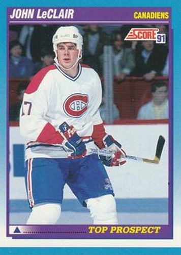 #343 John LeClair - Montreal Canadiens - 1991-92 Score Canadian Bilingual Hockey