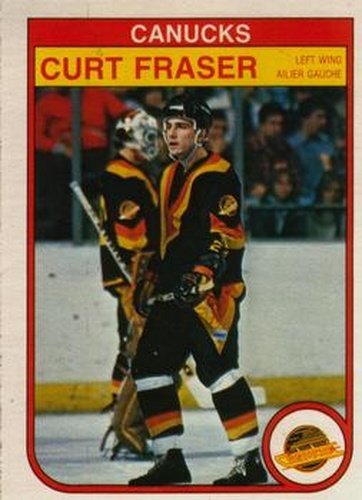 #343 Curt Fraser - Vancouver Canucks - 1982-83 O-Pee-Chee Hockey