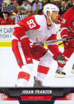 #343 Johan Franzen - Detroit Red Wings - 2013-14 Upper Deck Hockey