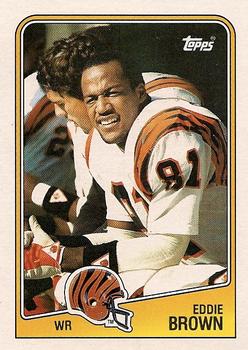 #343 Eddie Brown - Cincinnati Bengals - 1988 Topps Football