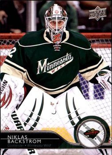 #343 Niklas Backstrom - Minnesota Wild - 2014-15 Upper Deck Hockey