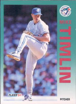 #343 Mike Timlin - Toronto Blue Jays - 1992 Fleer Baseball