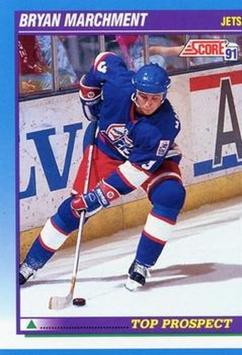 #344 Bryan Marchment - Winnipeg Jets - 1991-92 Score Canadian Hockey