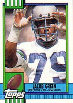 #344 Jacob Green - Seattle Seahawks - 1990 Topps Football