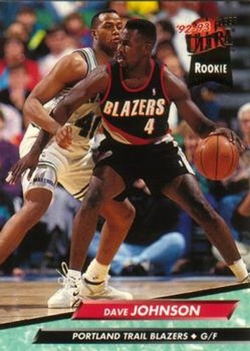 #344 Dave Johnson - Portland Trail Blazers - 1992-93 Ultra Basketball