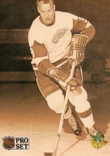 #344 Gordie Howe - 1991-92 Pro Set Hockey