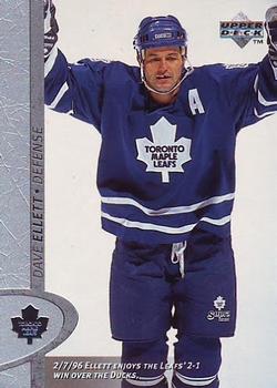 #344 Dave Ellett - Toronto Maple Leafs - 1996-97 Upper Deck Hockey