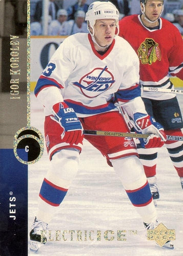 #344 Igor Korolev - Winnipeg Jets - 1994-95 Upper Deck Hockey - Electric Ice