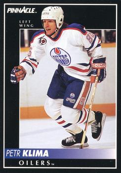 #344 Petr Klima - Edmonton Oilers - 1992-93 Pinnacle Canadian Hockey