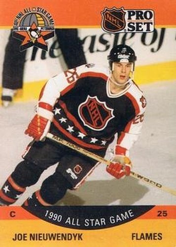 #344 Joe Nieuwendyk - Calgary Flames - 1990-91 Pro Set Hockey