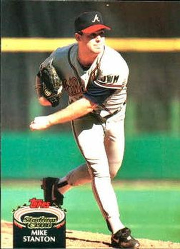 #344 Mike Stanton - Atlanta Braves - 1992 Stadium Club Baseball