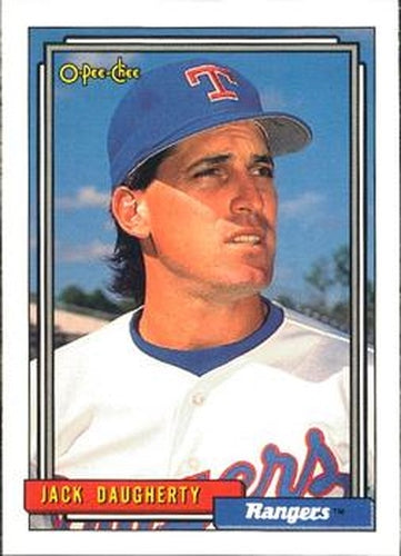 #344 Jack Daugherty - Texas Rangers - 1992 O-Pee-Chee Baseball