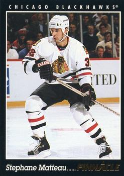 #344 Stephane Matteau - Chicago Blackhawks - 1993-94 Pinnacle Hockey