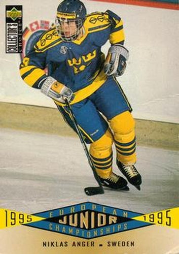#344 Niklas Anger - Sweden - 1995-96 Collector's Choice Hockey