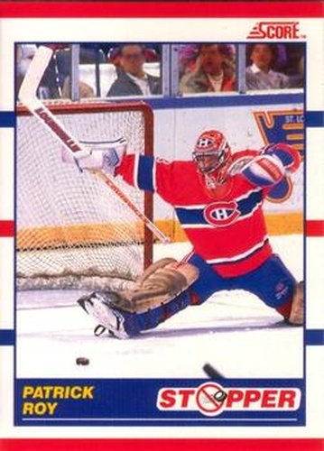 #344 Patrick Roy - Montreal Canadiens - 1990-91 Score Canadian Hockey