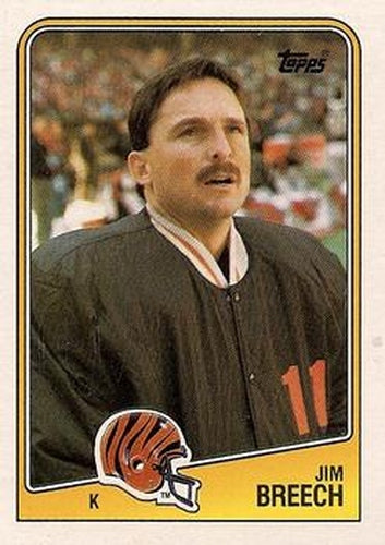 #344 Jim Breech - Cincinnati Bengals - 1988 Topps Football