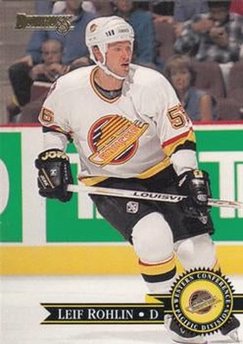 #344 Leif Rohlin - Vancouver Canucks - 1995-96 Donruss Hockey