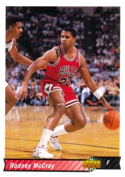 #344 Rodney McCray - Chicago Bulls - 1992-93 Upper Deck Basketball