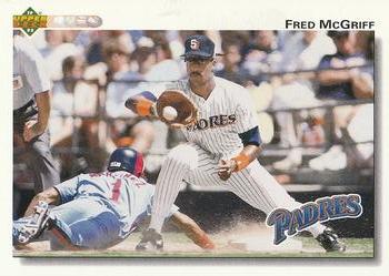 #344 Fred McGriff - San Diego Padres - 1992 Upper Deck Baseball