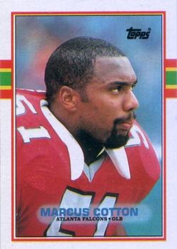 #344 Marcus Cotton - Atlanta Falcons - 1989 Topps Football