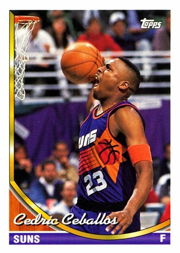 #344 Cedric Ceballos - Phoenix Suns - 1993-94 Topps Basketball