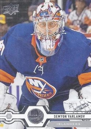 #344 Semyon Varlamov - New York Islanders - 2019-20 Upper Deck Hockey