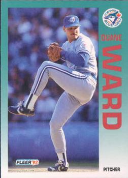 #344 Duane Ward - Toronto Blue Jays - 1992 Fleer Baseball