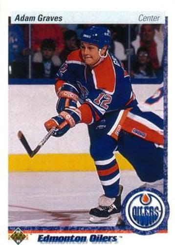 #344 Adam Graves - Edmonton Oilers - 1990-91 Upper Deck Hockey
