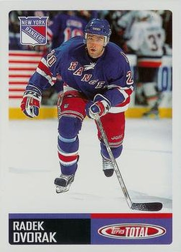 #344 Radek Dvorak - New York Rangers - 2002-03 Topps Total Hockey