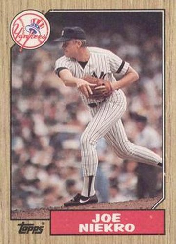 #344 Joe Niekro - New York Yankees - 1987 Topps Baseball