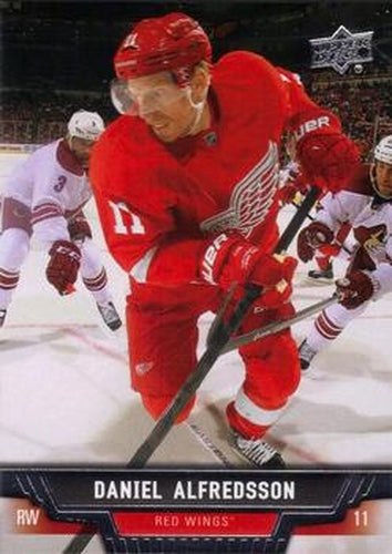 #344 Daniel Alfredsson - Detroit Red Wings - 2013-14 Upper Deck Hockey