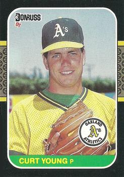 #344 Curt Young - Oakland Athletics - 1987 Donruss Baseball