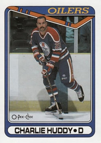 #344 Charlie Huddy - Edmonton Oilers - 1990-91 O-Pee-Chee Hockey