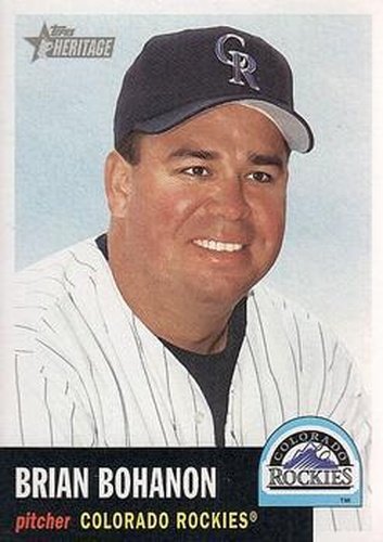 #344 Brian Bohanon - Colorado Rockies - 2002 Topps Heritage Baseball