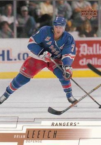 #344 Brian Leetch - New York Rangers - 2000-01 Upper Deck Hockey