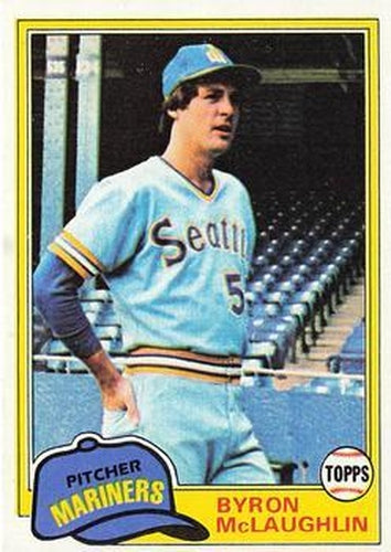 #344 Byron McLaughlin - Seattle Mariners - 1981 Topps Baseball
