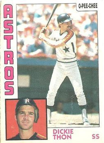 #344 Dickie Thon - Houston Astros - 1984 O-Pee-Chee Baseball