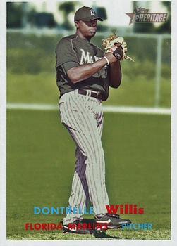 #344 Dontrelle Willis - Florida Marlins - 2006 Topps Heritage Baseball