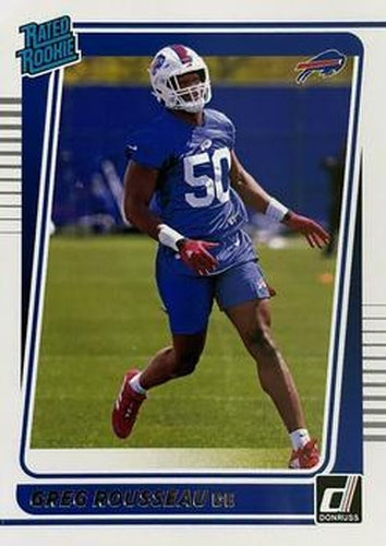 #344 Greg Rousseau - Buffalo Bills - 2021 Donruss Football