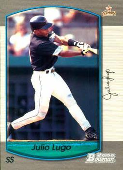 #344 Julio Lugo - Houston Astros - 2000 Bowman Baseball