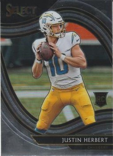 #344 Justin Herbert - Los Angeles Chargers - 2020 Panini Select Football