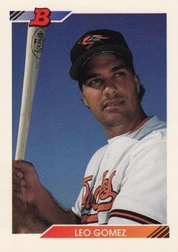 #344 Leo Gomez - Baltimore Orioles - 1992 Bowman Baseball