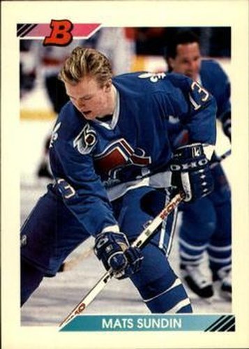 #344 Mats Sundin - Quebec Nordiques - 1992-93 Bowman Hockey