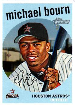 #344 Michael Bourn - Houston Astros - 2008 Topps Heritage Baseball