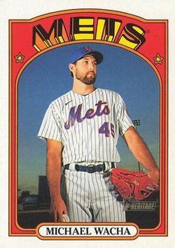 #344 Michael Wacha - New York Mets - 2021 Topps Heritage Baseball