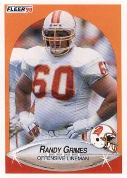 #344 Randy Grimes - Tampa Bay Buccaneers - 1990 Fleer Football